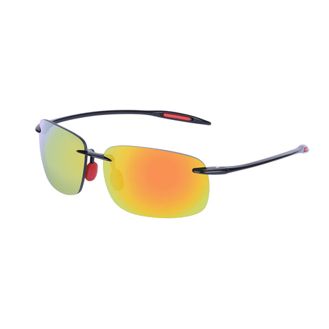 Rimless Youth Age 8-12, Black with Yellow Lens