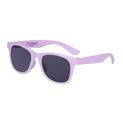 COCOSAND Classic Kids Sunglasses Square Frame UV 400 Protection, Age 4-10, Purple