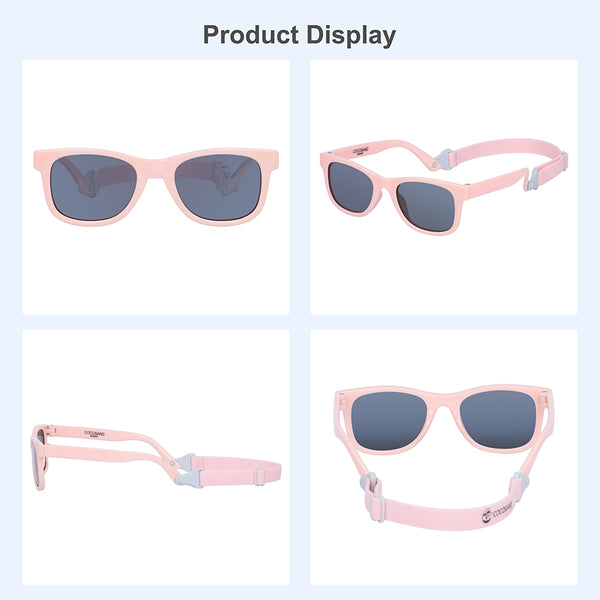 Classic Square Age 0-2, Pink with Grey Lens